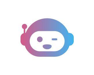 Robot Face Logo - Robot face Designed
