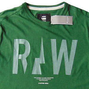 Men in Green Logo - Men's G-STAR / G RAW Green Logo T-Shirt Tee Shirt L Large NWT NEW ...