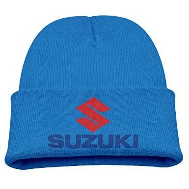 Suzuki Motorcycle Logo - AsenraÂ Kid's Skull Cap Suzuki Motorcycle Logo Knit Beanie: Amazon