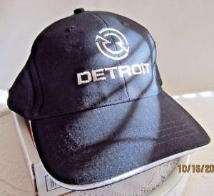 Detroit Engine Logo - Detroit Diesel Engine Trucker-Semi Cap Silver Thread Logo One Size ...