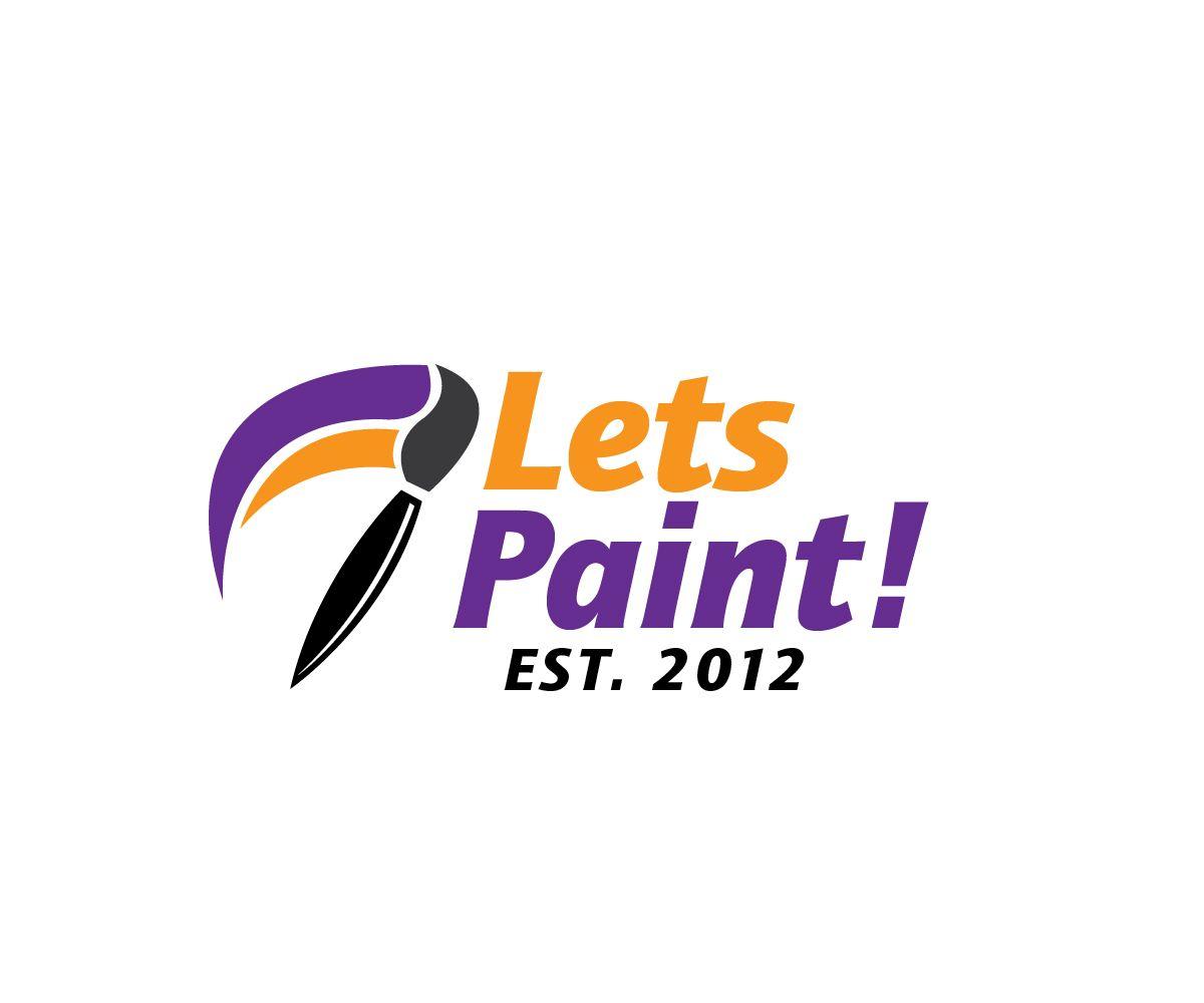 Paint Logo - Elegant, Playful, Paint Logo Design for Let's Paint! Est. 2012