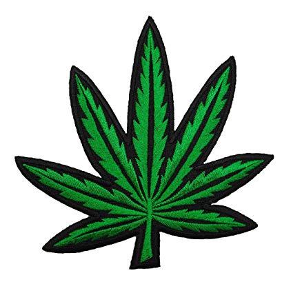 Marijuana Logo - Amazon.com: Marijuana Logo Applique Embroidered Iron on Patches ...