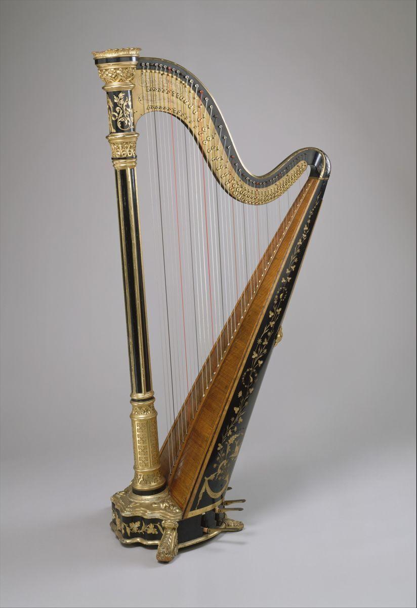 What Companies Is a Gold Harp Logo - Lyon & Healy | Pedal Harp | American | The Met