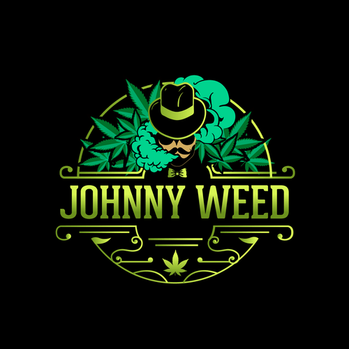 Weed Logo - Design for hipster logo for Johnny Weed cannabis business. Logo
