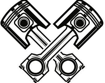 Piston and Wrench Logo - Motorcycle piston | Etsy