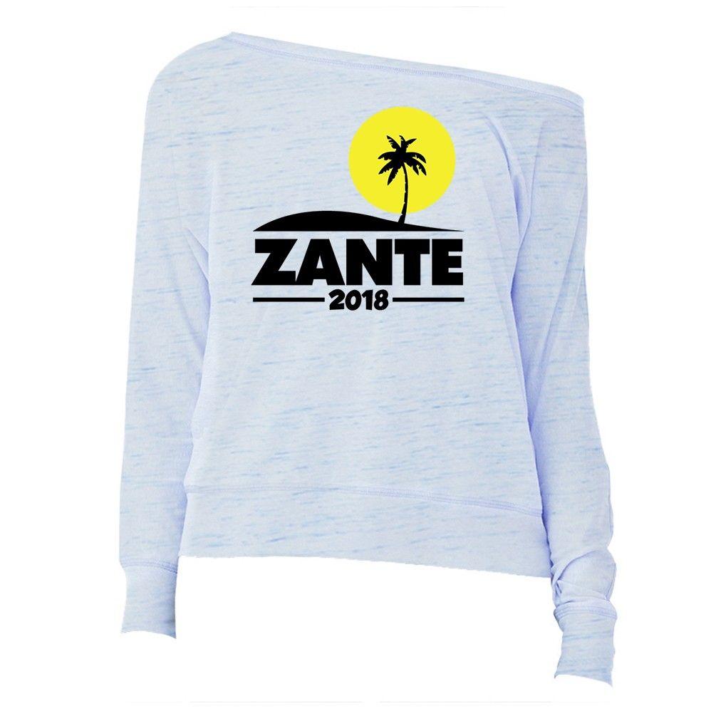 Yellow Tree Fashion Logo - Zante 2018 Palm Tree Fashion Slouch T Shirt Gift For Her
