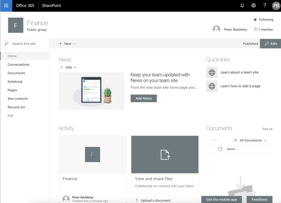 Office 365 SharePoint Logo - Branding Office 365 Groups and Modern SharePoint Sites