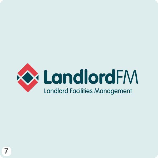 Dark Blue and Green Logo - Landlord FM Logo Design Options