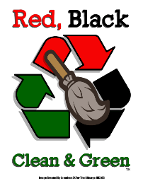 Red Black Green Logo - Red, Black, Clean and Green Communities will Clean Themselves