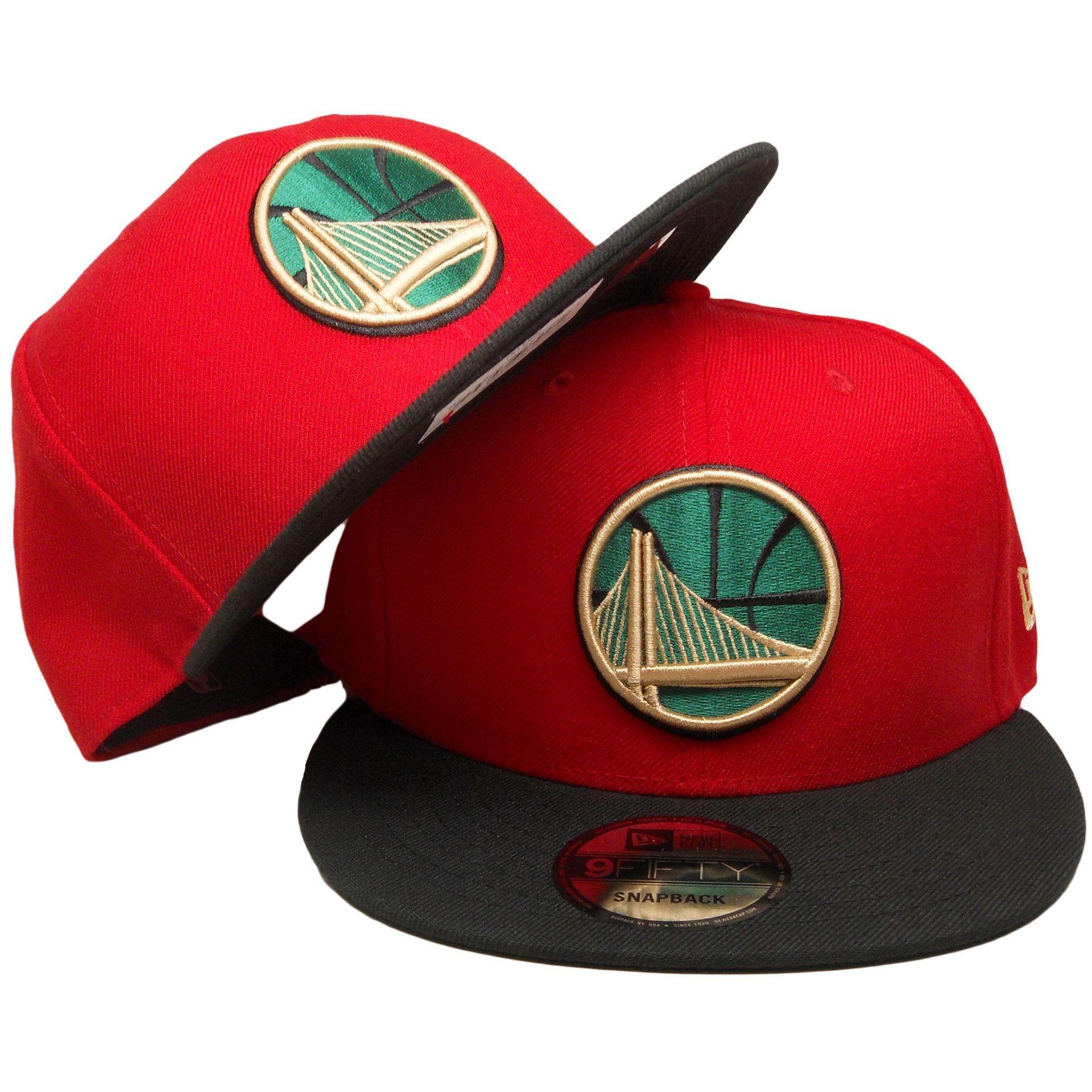 Red Black Green Logo - eCapsUnlimited. Golden State Warriors New Era Custom Gucci 9Fifty