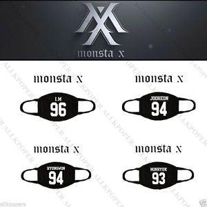 Monsta X Logo - Kpop MONSTA X Mask Cotton Mouth HYUNGWO Face Muffle I.M SHOWNU WONHO