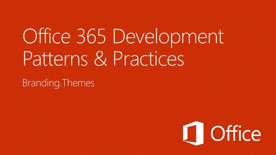Office 365 SharePoint Logo - Alternate CSS and set site logo 365 Developer Patterns
