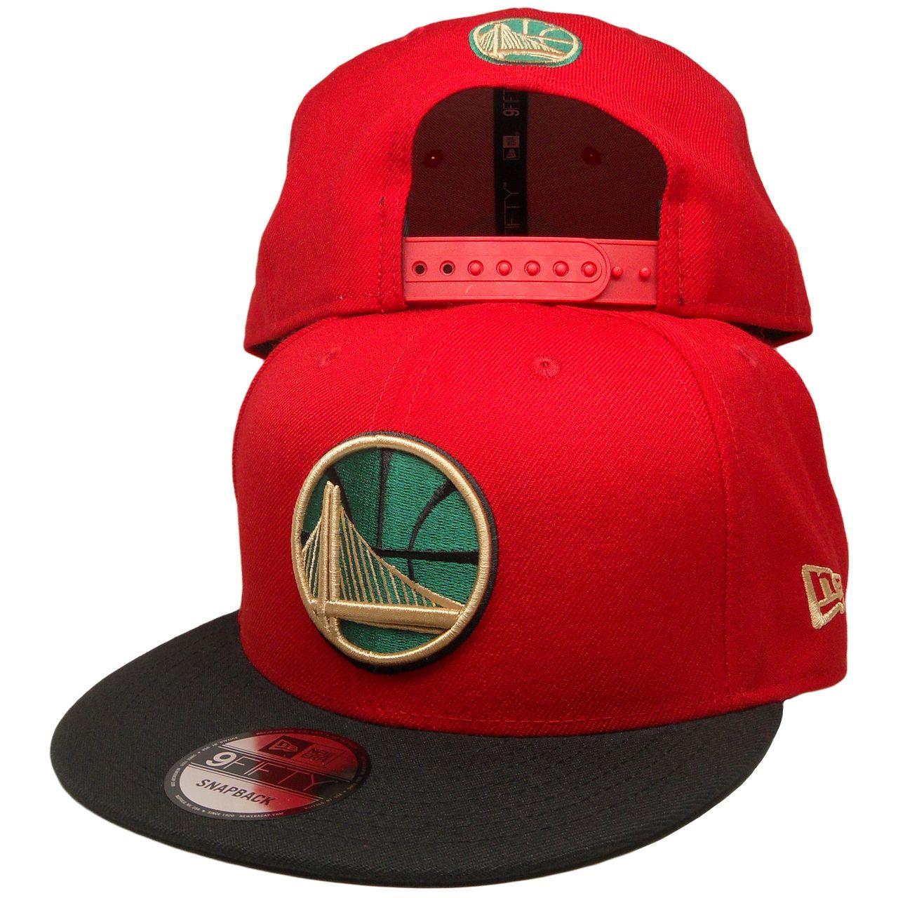 Red Black Green Logo - Golden State Warriors New Era Custom Gucci 9Fifty Snapback