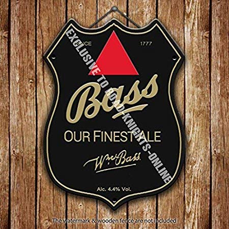 Red Triangle Shield Logo - Bass Bitter Finest Ale. Red Triangle. Beer Advertising Bar Old Pub ...