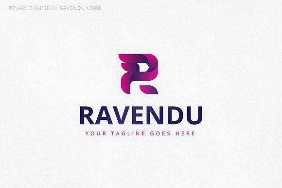 P and R Logo - Ravendu Letter R Logo ~ Logo Templates ~ Creative Market