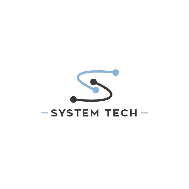 Tech Logo - System Tech Logo Template | 15LOGO