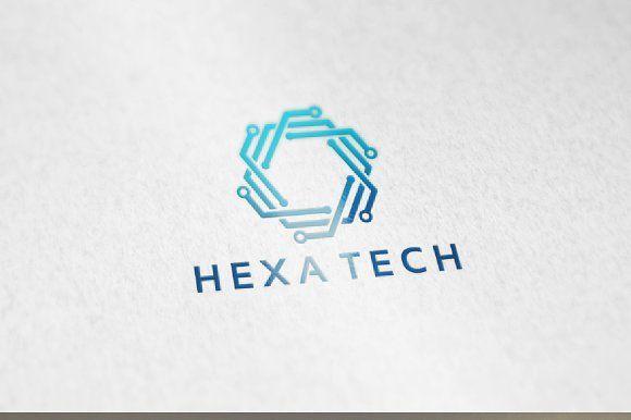 Tech Logo - Hexa Tech Logo template designs ~ Logo Templates ~ Creative Market