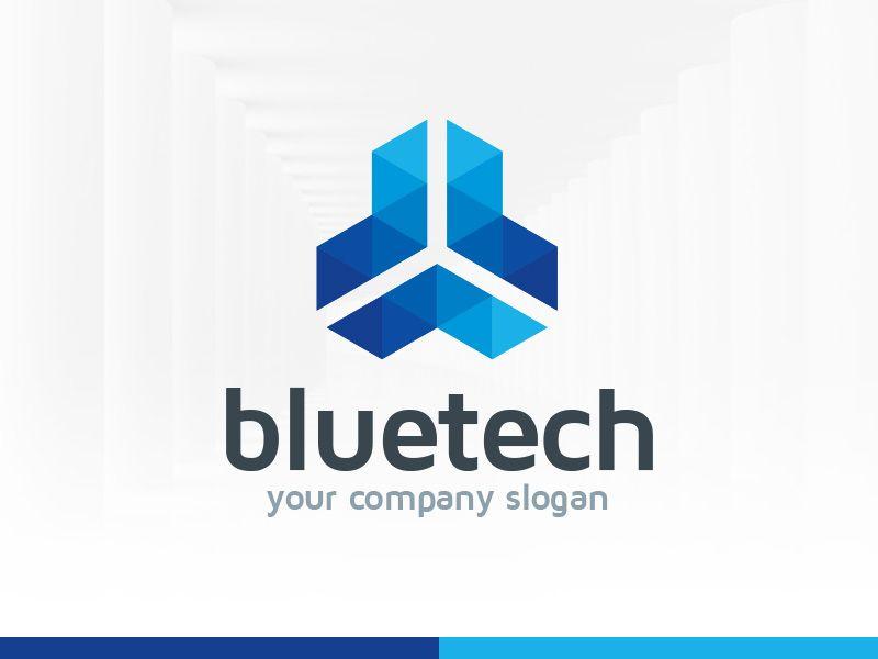 Tech Logo - Blue Tech Logo Template