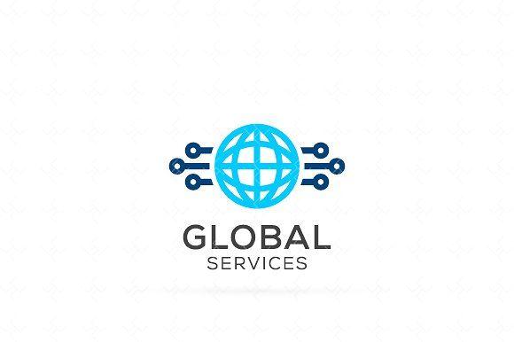 Tech Logo - Global Tech Logo Logo Templates Creative Market
