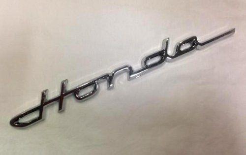 Old Honda Logo - Honda Script Chrome 3D Emblem: Amazon.co.uk: Car & Motorbike