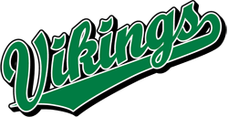 Green and Gold Viking Logo - Team Pride: Vikings team script logo