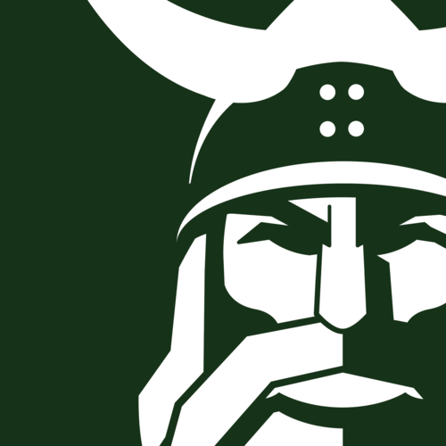 Green and Gold Viking Logo - NORSKK