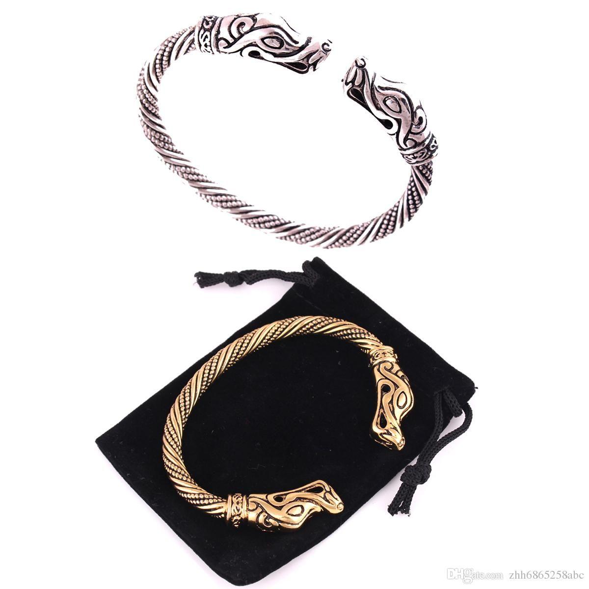 Green and Gold Viking Logo - Amulet Jewelry Silver Or Gold Jormungandr Viking Bracelet Snake