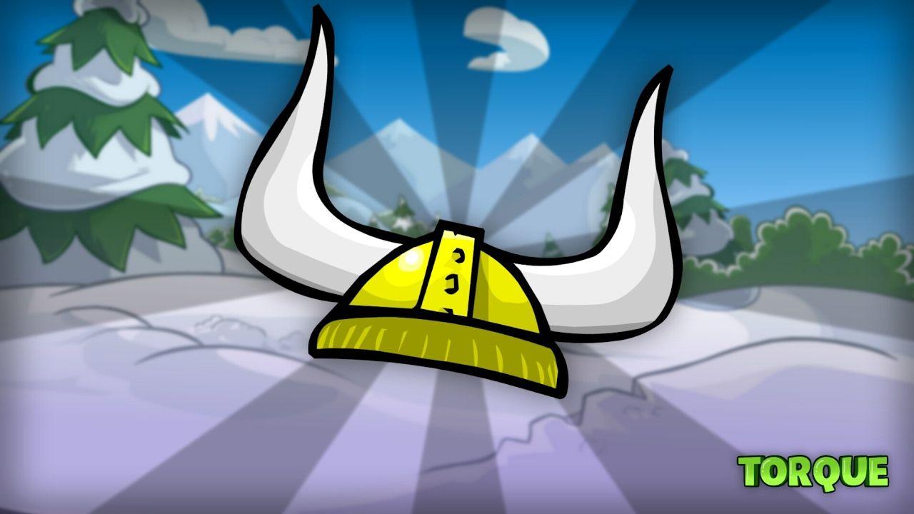 Green and Gold Viking Logo - How to get the Gold Viking Helmet on Club Penguin Rewritten