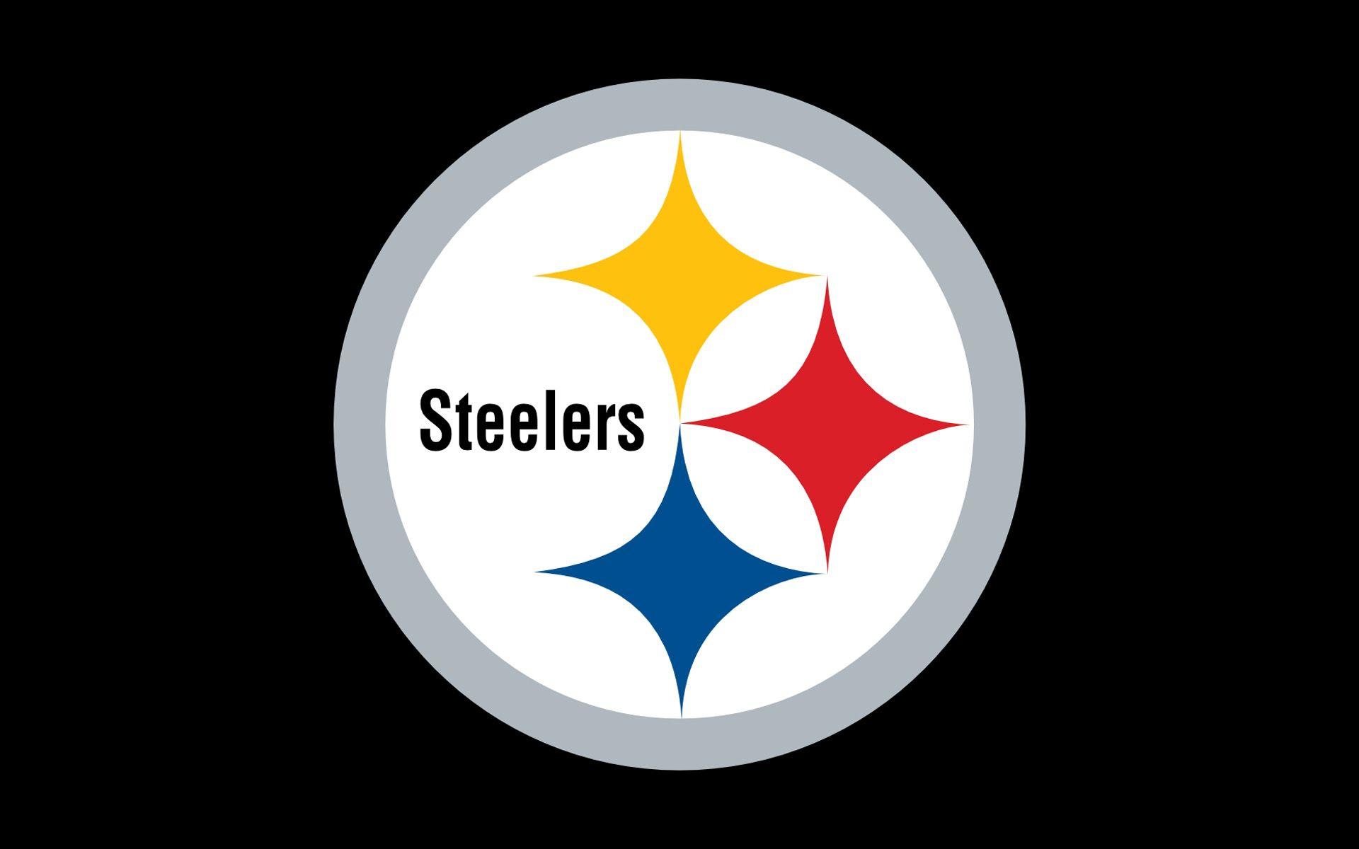 Steelers Logo - NFL Steelers Wallpaper | NFL Pittsburgh Steelers Logo On Black ...