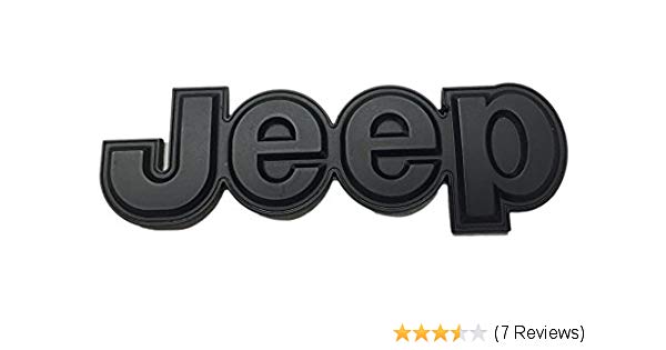 Jeep Black Logo - Amazon.com: New Black JEEP Emblem Mopar Badge/Nameplate / Decal ...