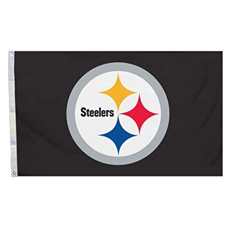Steelers Logo - Amazon.com : NFL Pittsburgh Steelers Logo Only 3-by-5 Feet Flag with ...