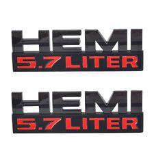 Jeep Black Logo - 2x Black HEMI 5.7 Liter Logo Nameplate Badge Emblem Fit Dodge RAM ...