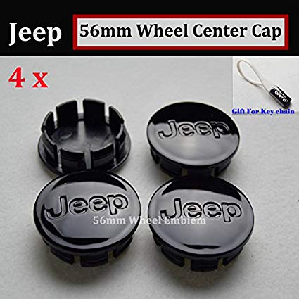Jeep Black Logo - Amazon.com: Hanway 4 pcs black logo jeep emblem 56mm Wheel Center ...