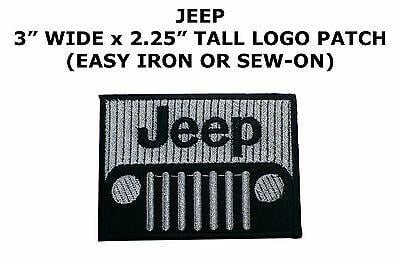 Jeep Black Logo - JEEP LOGO IRON ON PATCH 4x Offroad $3.97