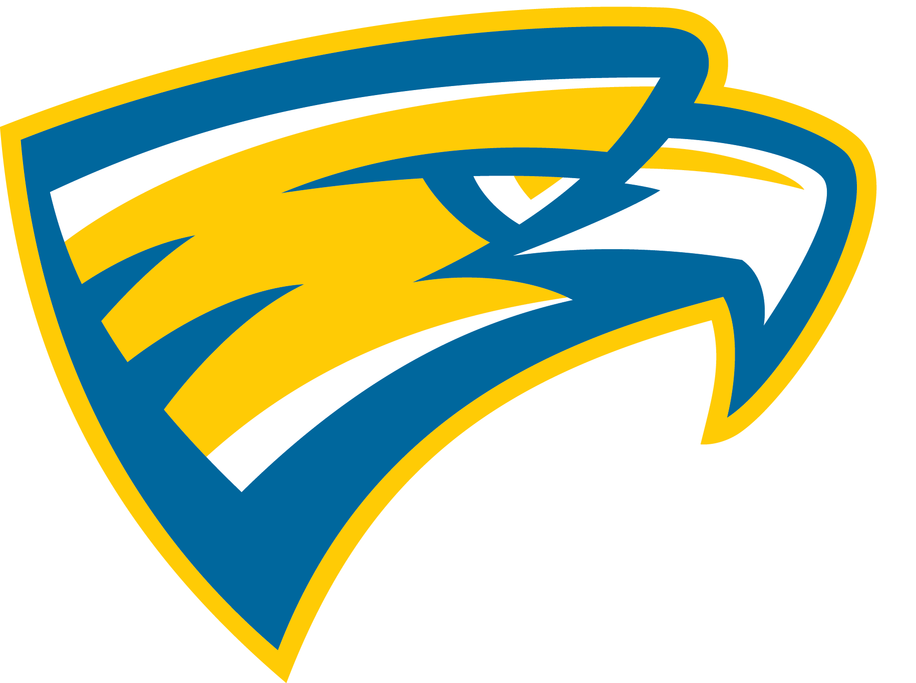 Yellow Blue and White Logo - Athletic Logos Family Catholic Schools