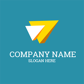Yellow Blue and White Logo - Free Communication Logo Designs. DesignEvo Logo Maker
