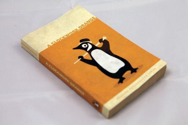 Orange Penguin Logo - Penguin logo version of A Clockwork Orange design