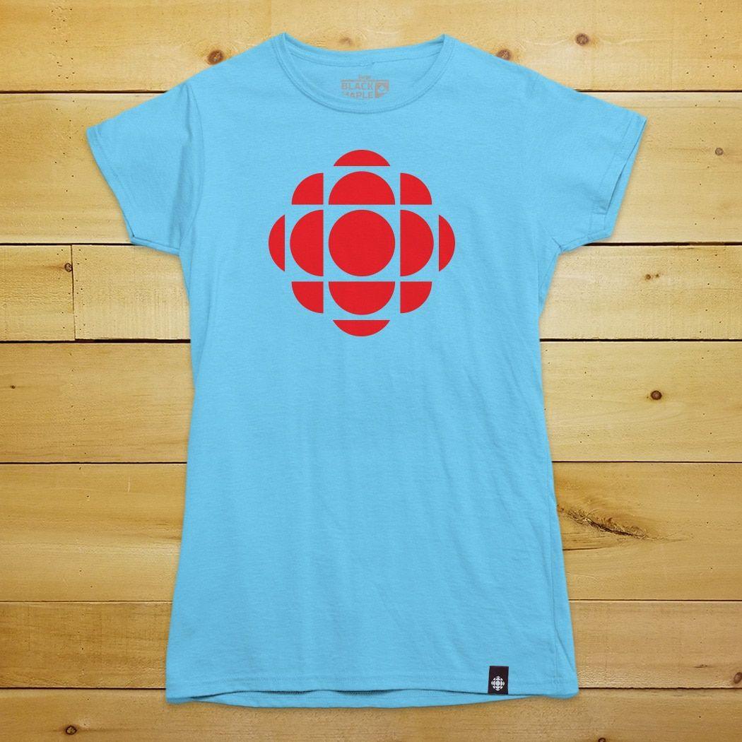 Teal Black and Red Logo - CBC Red Logo Womens Scoop T-shirt - Black Maple Trading Co.