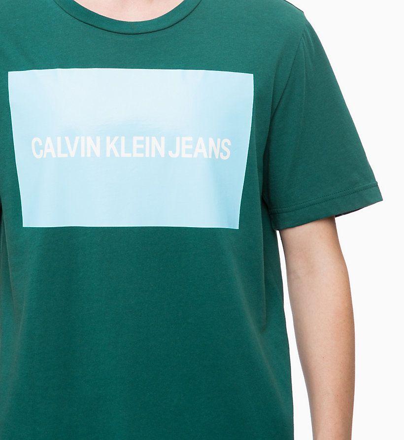 Teal Black and Red Logo - Organic Cotton Logo T-shirt Calvin Klein® | J30J307850901