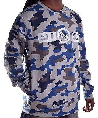 Camo Austin Logo - Ecko Men's Camo Blue Logo Crewneck Sweatshirt | Austin ...