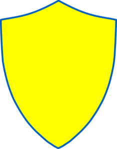Blue and Yellow Shield Logo - Blue And Yellow Shield Clip Art clip art