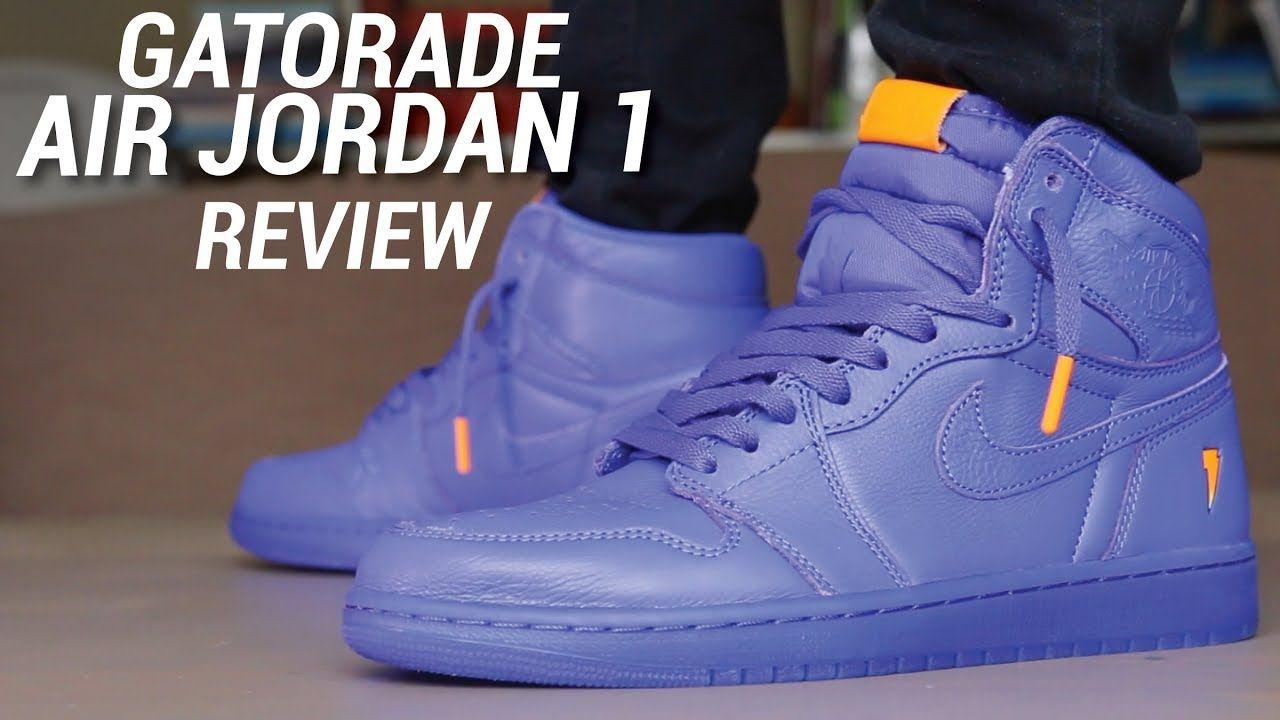 Purple and Blue Jordan Logo - GATORADE AIR JORDAN 1 GRAPE PURPLE REVIEW - YouTube