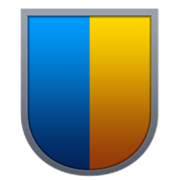 Blue and Yellow Shield Logo - Category:Images:Shields - Dragon Mania Legends Wiki