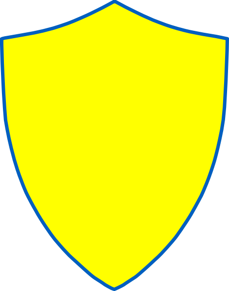 Blue and Yellow Shield Logo - Blue And Yellow Shield Clip Art clip art