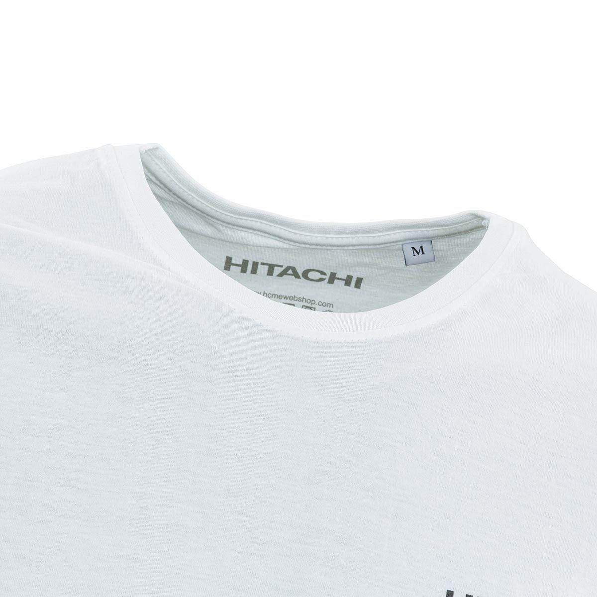 Hitachi White Logo - T-Shirt Uni White - Hitachi logo - HCME Webshop