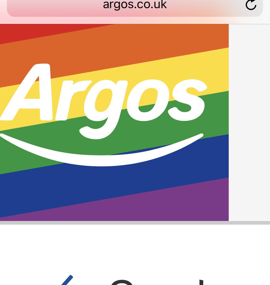 Argos Logo - Argos have got their pride logo going! : lgbt