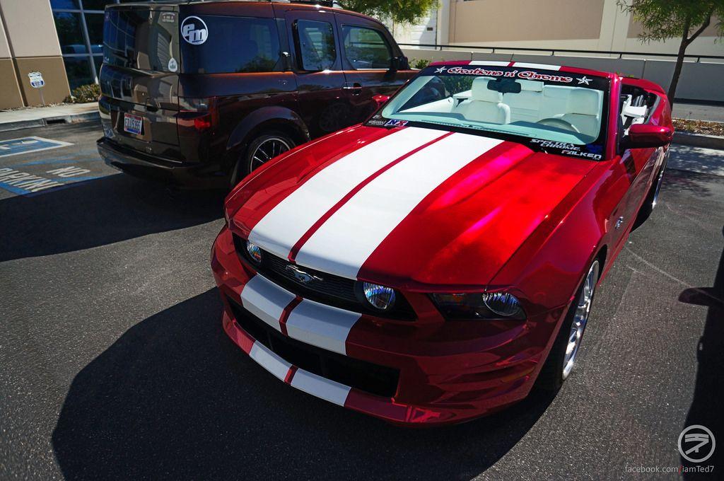 Ford Mustang Paint Logo - Ford Mustang 5.0 with chrome sprayed paint job. Creations n