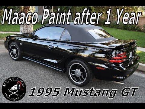 Ford Mustang Paint Logo - Maaco Paint Job 1 year later 1995 Ford Mustang GT Restoration Recap ...