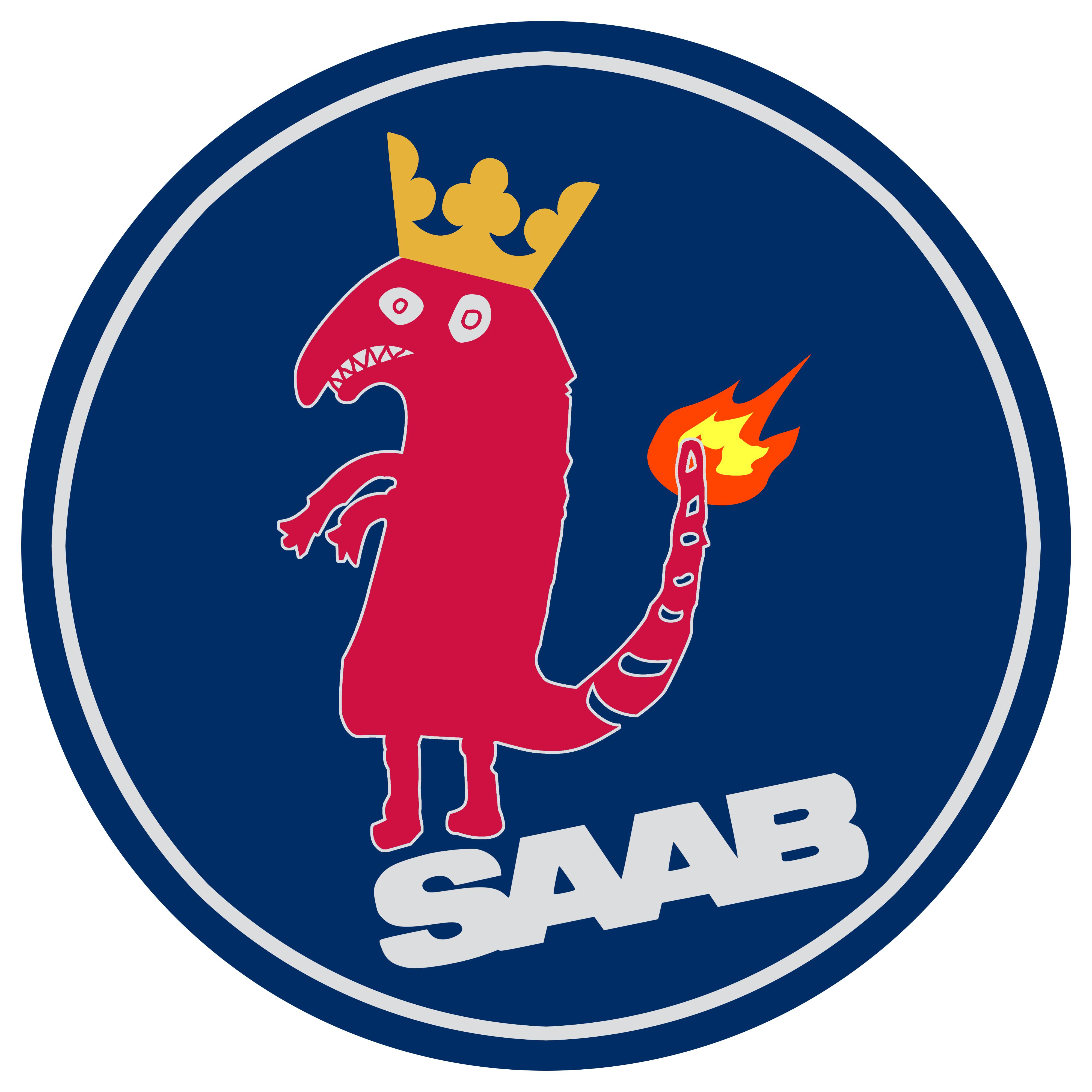 Saab Logo - I turned Shitty Charmander into a Saab logo. : saab