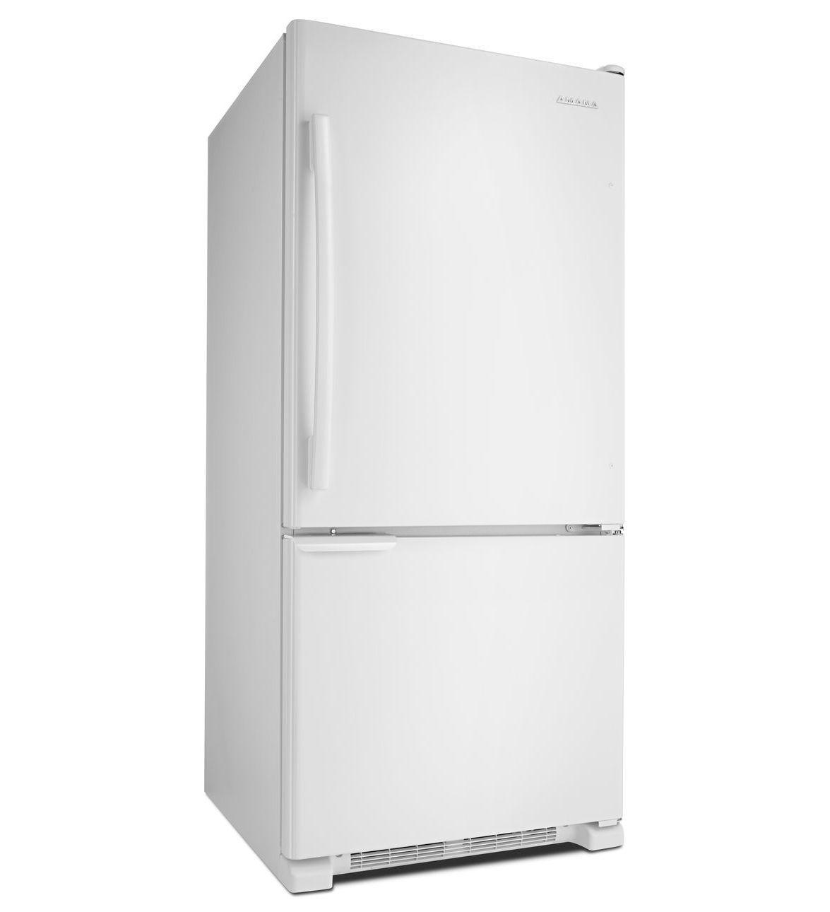 Refegerator Amana Logo - ABB1921BRW) Amana® 18.5 cu. ft. Bottom-Freezer Refrigerator with ...